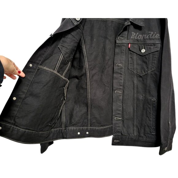 Levi’s x Blondie Pollinator Black Denim Trucker Jacket - Picture 7 of 13